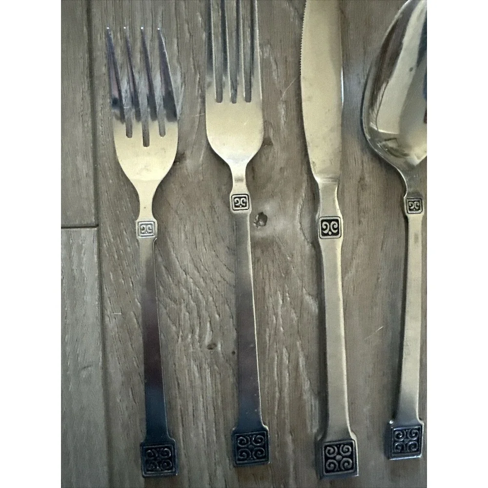 5pc Insilco Mark III INS21 Place Setting Stainless‎ International Square Tip